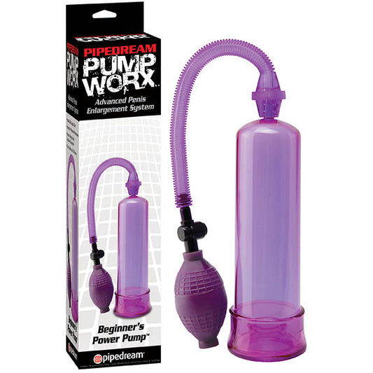 Pump Worx Beginners Power Pump - Purple Penis Pump-PD3260-12