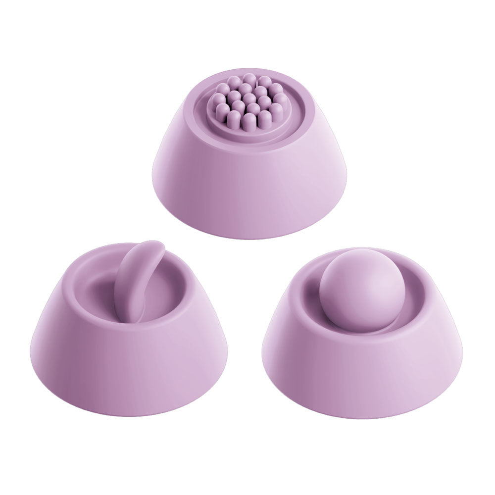 Fantasy For Her G-Touch Pulse Pro - Purple - Purple 23.4 cm USB Rechargeable Rabbit Vibrator with Flicking Shaft and Tip - PD4984-12