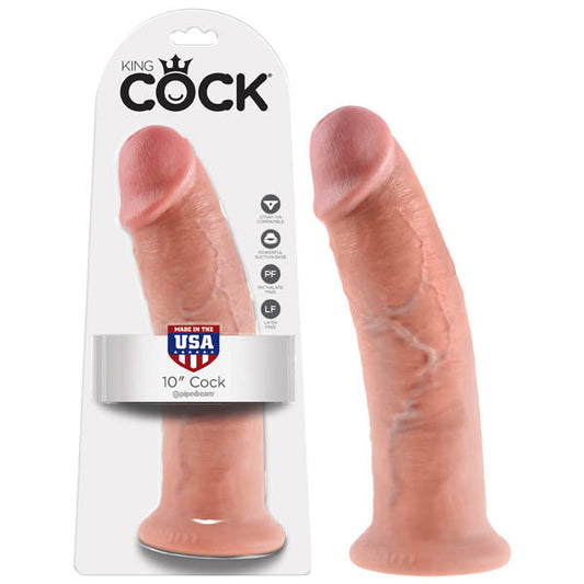 King Cock 10-Inch Flesh Dong - 25.4 cm