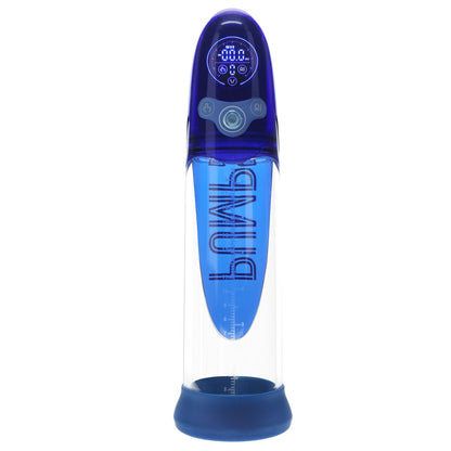 PUMPED Aqua-Pro Auto Pump - Blue - Blue/Clear USB Rechargeable AI-Enabled Submersible Auto Penis Pump-PMP053BLU