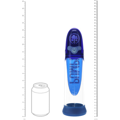 PUMPED Aqua-Pro Auto Pump - Blue - Blue/Clear USB Rechargeable AI-Enabled Submersible Auto Penis Pump-PMP053BLU