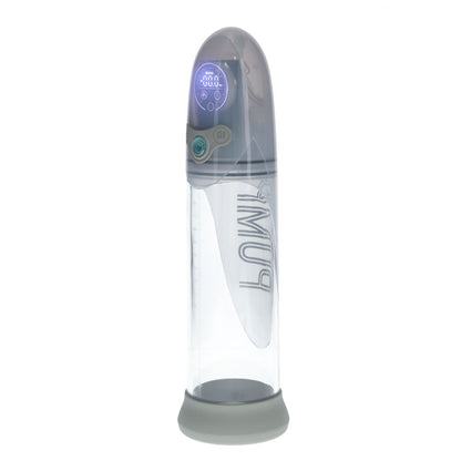 PUMPED Aqua-Pro Auto Pump - Grey - Grey/Clear USB Rechargeable AI-Enabled Submersible Auto Penis Pump-PMP053GRY