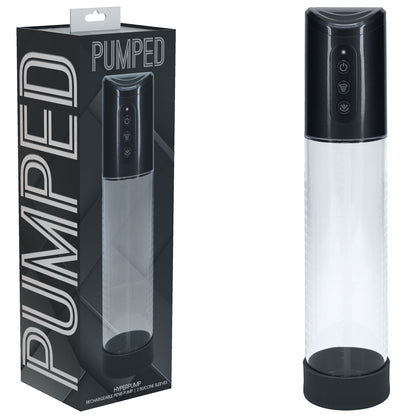 PUMPED Hyperpump Automatic Pump - Gunmetal - Gunmetal Grey USB Rechargeable Auto Penis Pump-PMP057GUN