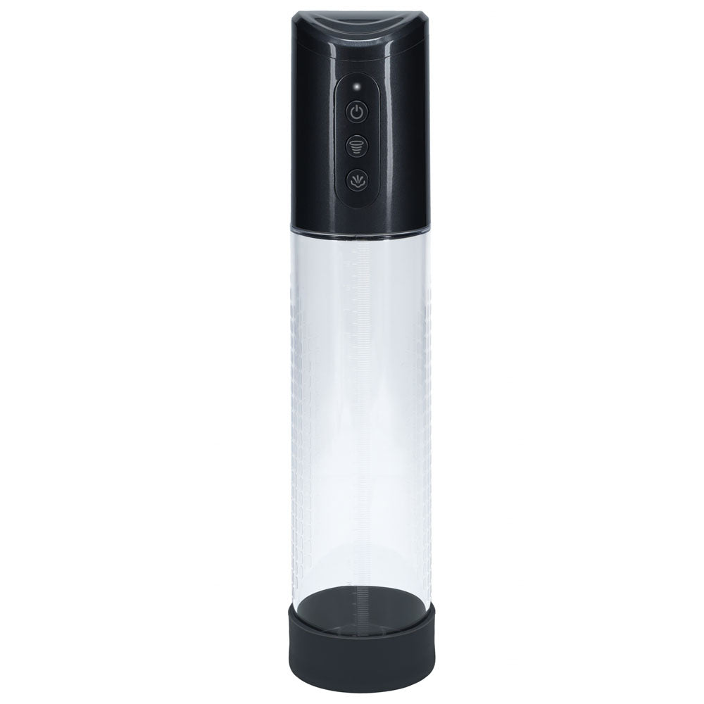 PUMPED Hyperpump Automatic Pump - Gunmetal - Gunmetal Grey USB Rechargeable Auto Penis Pump-PMP057GUN