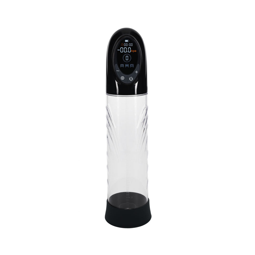 PUMPED CyberPulse Automatic Penis Pump - Black - Black/Clear USB Rechargeable Auto Penis Pump-PMP060BLK