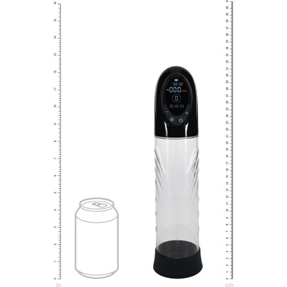 PUMPED CyberPulse Automatic Penis Pump - Black - Black/Clear USB Rechargeable Auto Penis Pump-PMP060BLK