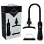 PUMPED Vulva & Breast Pump with Tongue Stimulator - Black - Black USB Rechargeable Ladies Pump Set - PMP070BLK