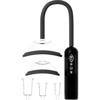  Breast & Nipple Pump - Black - Black USB Rechargeable Ladies Pump Set - PMP075BLK