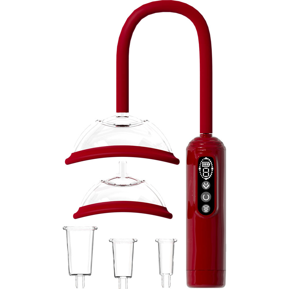 Breast & Nipple Pump - Red - Red USB Rechargeable Ladies Pump Set - PMP075RED