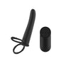 Passion Play Vibrating Double Penetrator with Remote - Black USB Rechargeable Vibrating Double Penetrator Cock Ring with Wireless Remote - PP0041