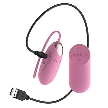 Passion Play Silicone Vibrating Egg - Small - Pink USB Rechargeable Vibrating Egg with Wireless Remote - PP0050