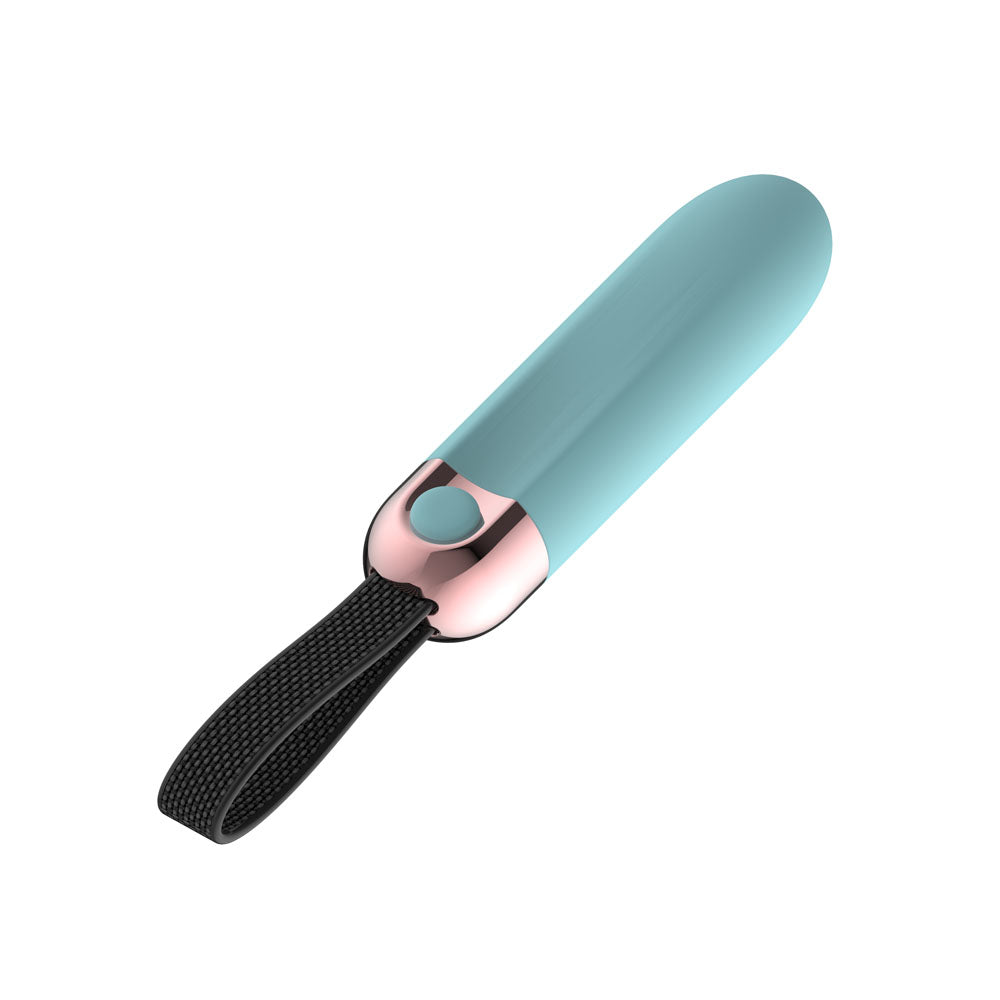 Passion Play Vibrating Bullet - Blue - Blue 8.5 cm USB Rechargeable Vibrating Bullet - PP0105-1