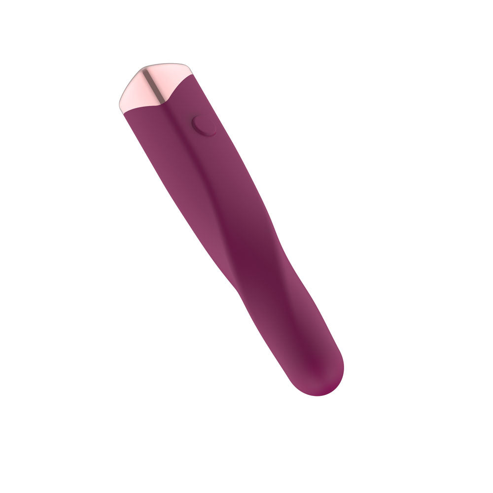 Passion Play Rechargeable Vibrating Bullet - Purple - Purple 12 cm USB Rechargeable Vibrating Bullet - PP0106