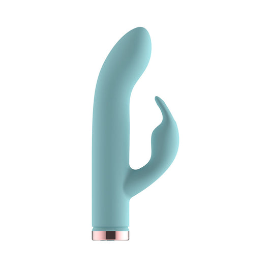 Passion Play Silicone Rabbit Vibrator - Blue USB Rechargeable Mini Rabbit Vibrator - PP0117-2