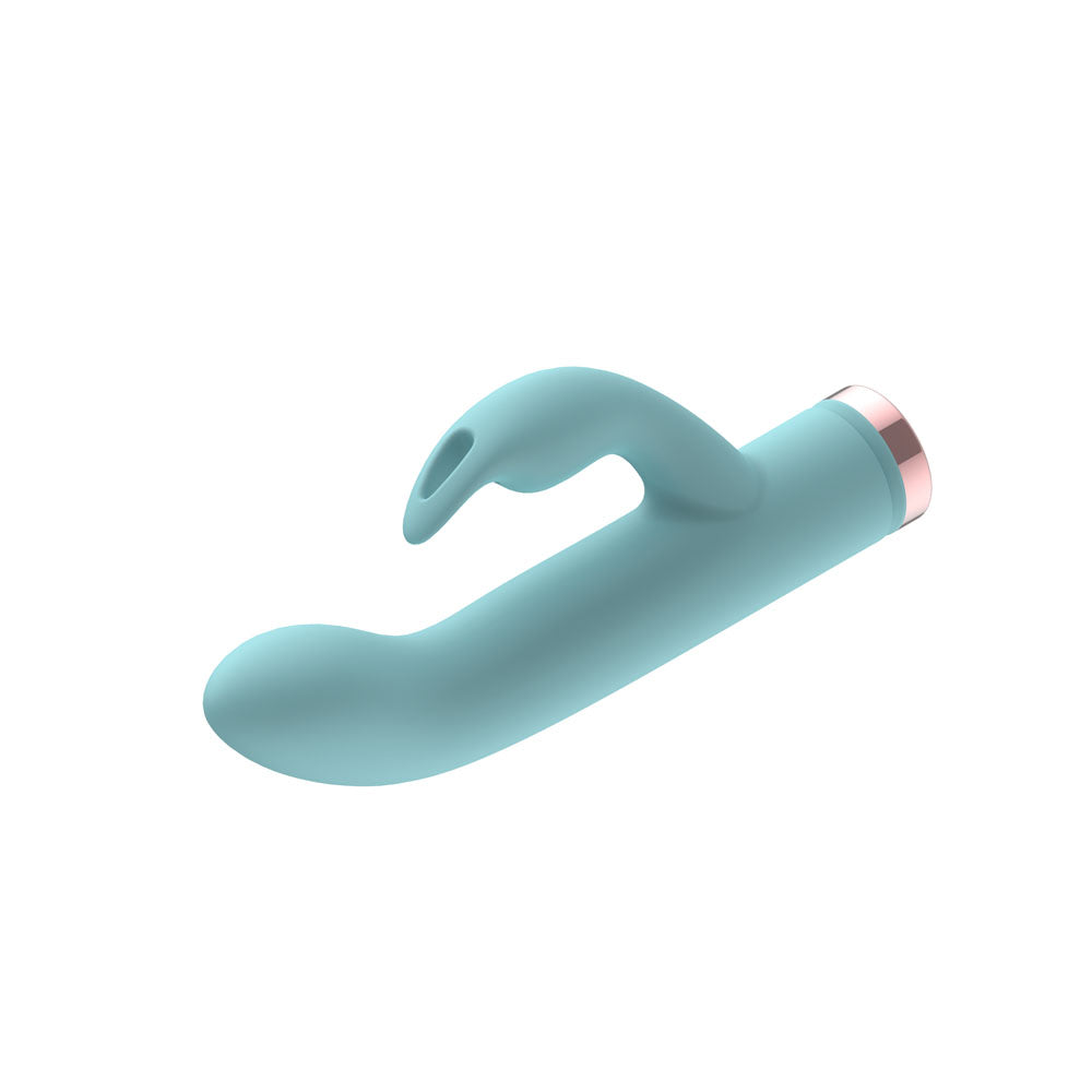 Passion Play Silicone Rabbit Vibrator - Blue USB Rechargeable Mini Rabbit Vibrator - PP0117-2