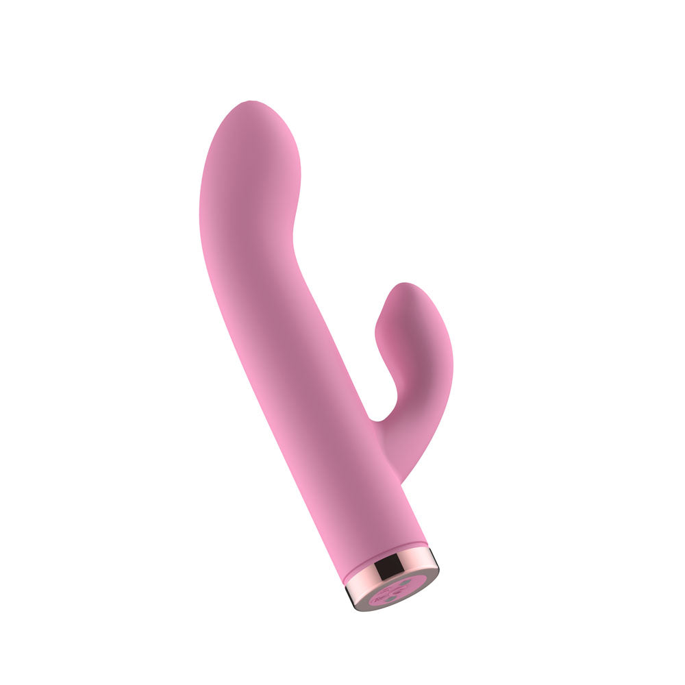 Passion Play Silicone Rabbit Vibrator - Pink - Pink USB Rechargeable Mini Rabbit Vibrator - PP0117-6