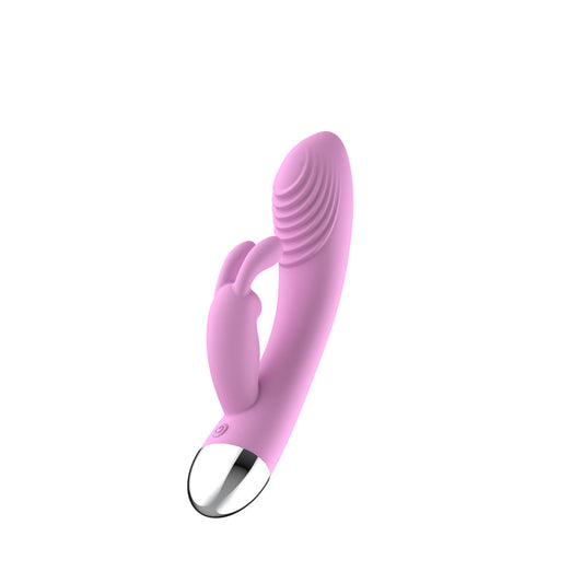 Passion Play Silicone Rabbit Vibrator - Pink 18.6 cm USB Rechargeable Rabbit Vibrator - PP0140
