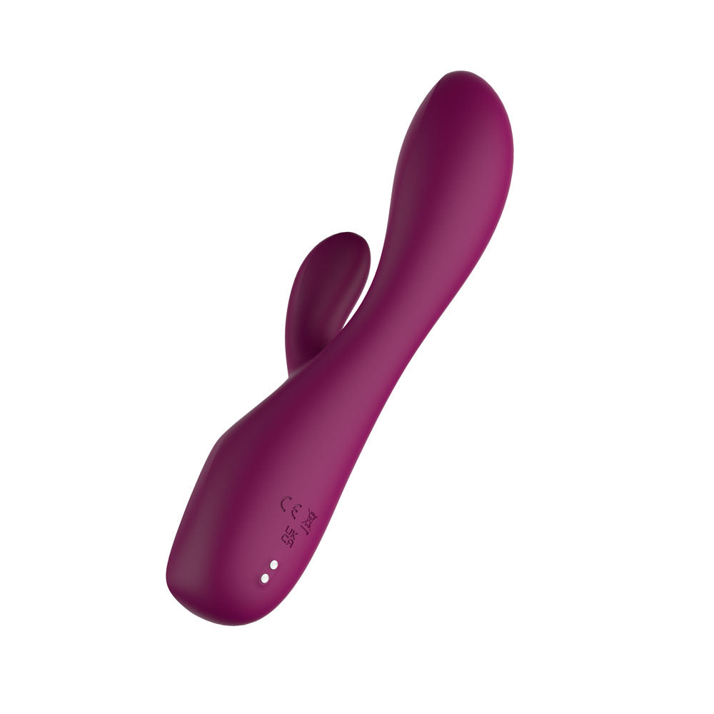 Passion Play Rabbit Vibrator with LED Screen - Purple 19.2 cm USB Rechargeable Rabbit Vibrator - PP0179