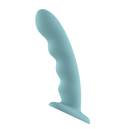 Passion Play Liquid Silicone Wavy Dildo - Blue - Blue 20.9 cm Dildo - PP0228