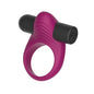 Passion Play Silicone Vibrating Cockring - Purple USB Rechargeable Vibrating Penis Ring - PP0246