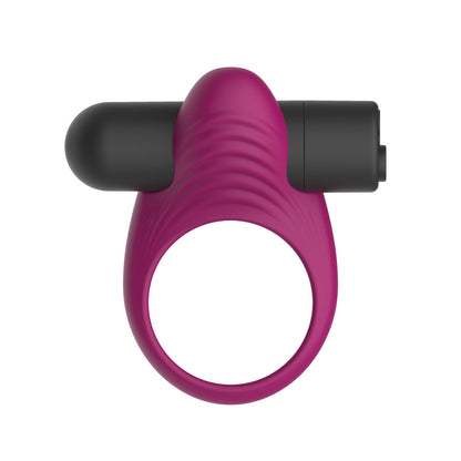 Passion Play Silicone Vibrating Cockring - Purple USB Rechargeable Vibrating Penis Ring - PP0246