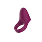 Passion Play Silicone Vibrating Cockring - Purple USB Rechargeable Penis Ring - PP0253