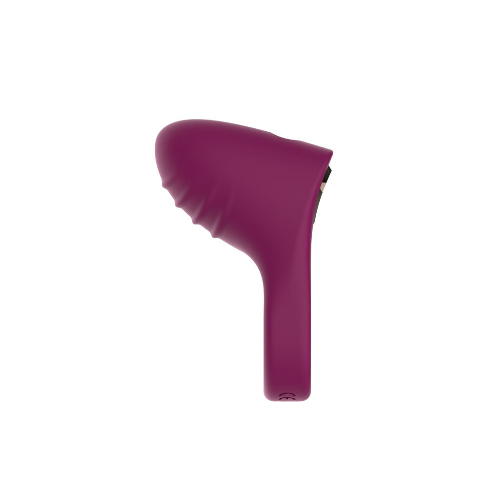Passion Play Silicone Vibrating Cockring - Purple USB Rechargeable Penis Ring - PP0253