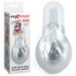 Pipedream Extreme Toyz Self Lubricating Sorority Snatch - Clear - Clear Vagina Stroker - RD422-20