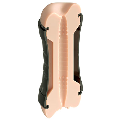 PDX Wet Pussies Super Flip-A-Pussy Over - Light - Flesh Dual Ended Stroker (Vagina & Ass)-RD446-21