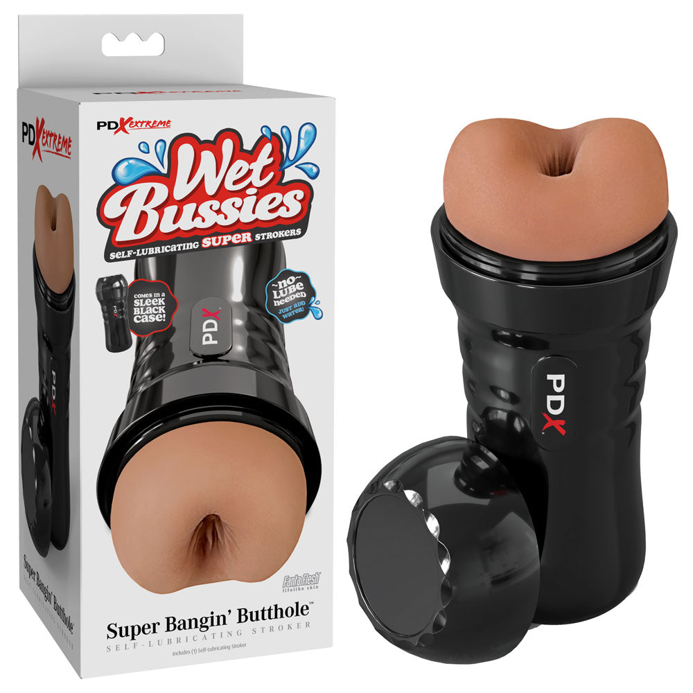 PDX Wet Bussies Super Bangin Butt - Brown - Brown Anal Stroker-RD447-29
