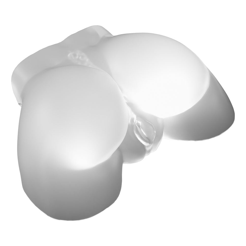PDX Elite Go-Go Booty LED Mega Masturbator - Clear with LED Doggy-Style Masturbator - RD633-20