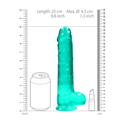 REALROCK Realistic Dildo With Balls 9IN --REA093TUR
