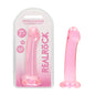 REALROCK Non Realistic Dildo With Suction Cup - 17 cm - Pink 17 cm Dong - REA111PNK