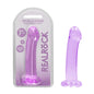 REALROCK Non Realistic Dildo With Suction Cup - 17 cm - Purple 17 cm Dong - REA111PUR