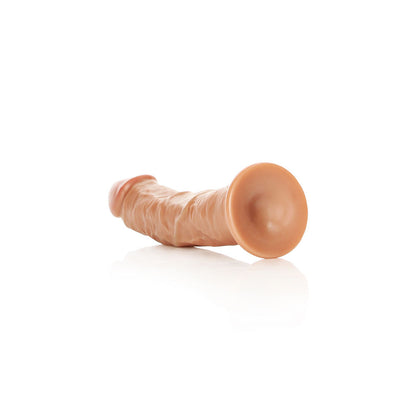 REALROCK Realistic Regular Curved Dildo with Suction Cup - 18 cm - Tan 18 cm (7) Dong-REA117TAN
