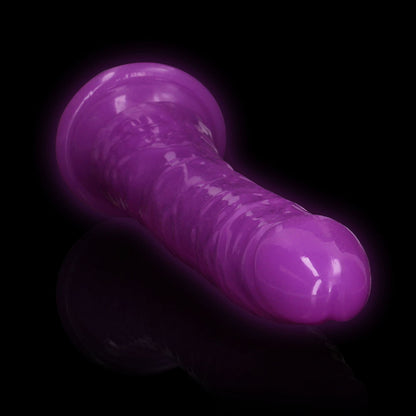 REALROCK 29 cm Slim Glow in the Dark Neon - Purple - Glow in Dark Purple 29 cm (11) Dong - REA146GLOPUR