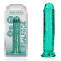 REALROCK 18 cm Straight Dildo - Turquoise - Turquoise 18 cm (7) Dong - REA152TUR