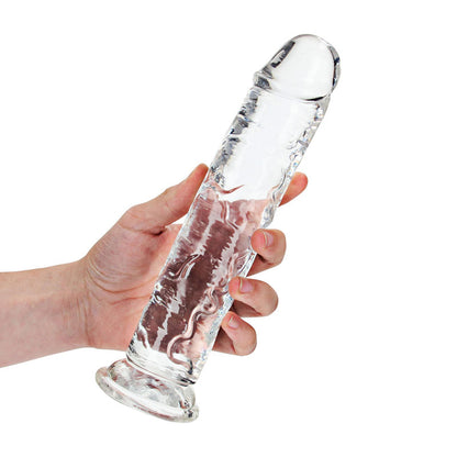 REALROCK 25 cm Straight Dildo - Clear Dong