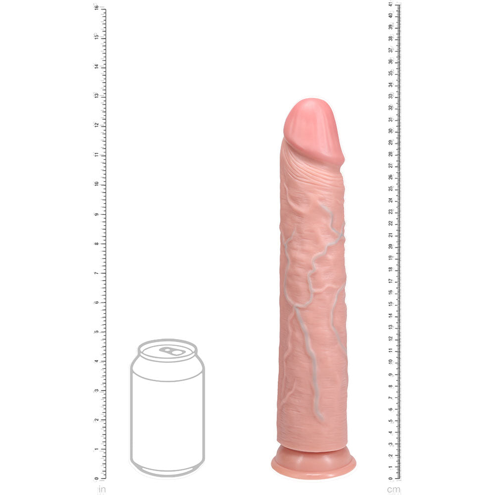 REALROCK 33cm Extra Long Dildo - Flesh - Flesh 33 cm (13) Extra Long Dong - REA166FLE