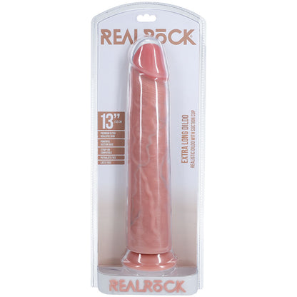 REALROCK 33cm Extra Long Dildo - Flesh - Flesh 33 cm (13) Extra Long Dong - REA166FLE