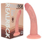 REALROCK Dual Density Silicone 6 Curved Dildo - Flesh - Flesh 17 cm Dildo - REA215FLE