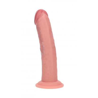 REALROCK Dual Density 8 Vibrating Silicone Dildo - Flesh - Flesh 20.3 cm USB Rechargeable Vibrating Dildo - REA219FLE