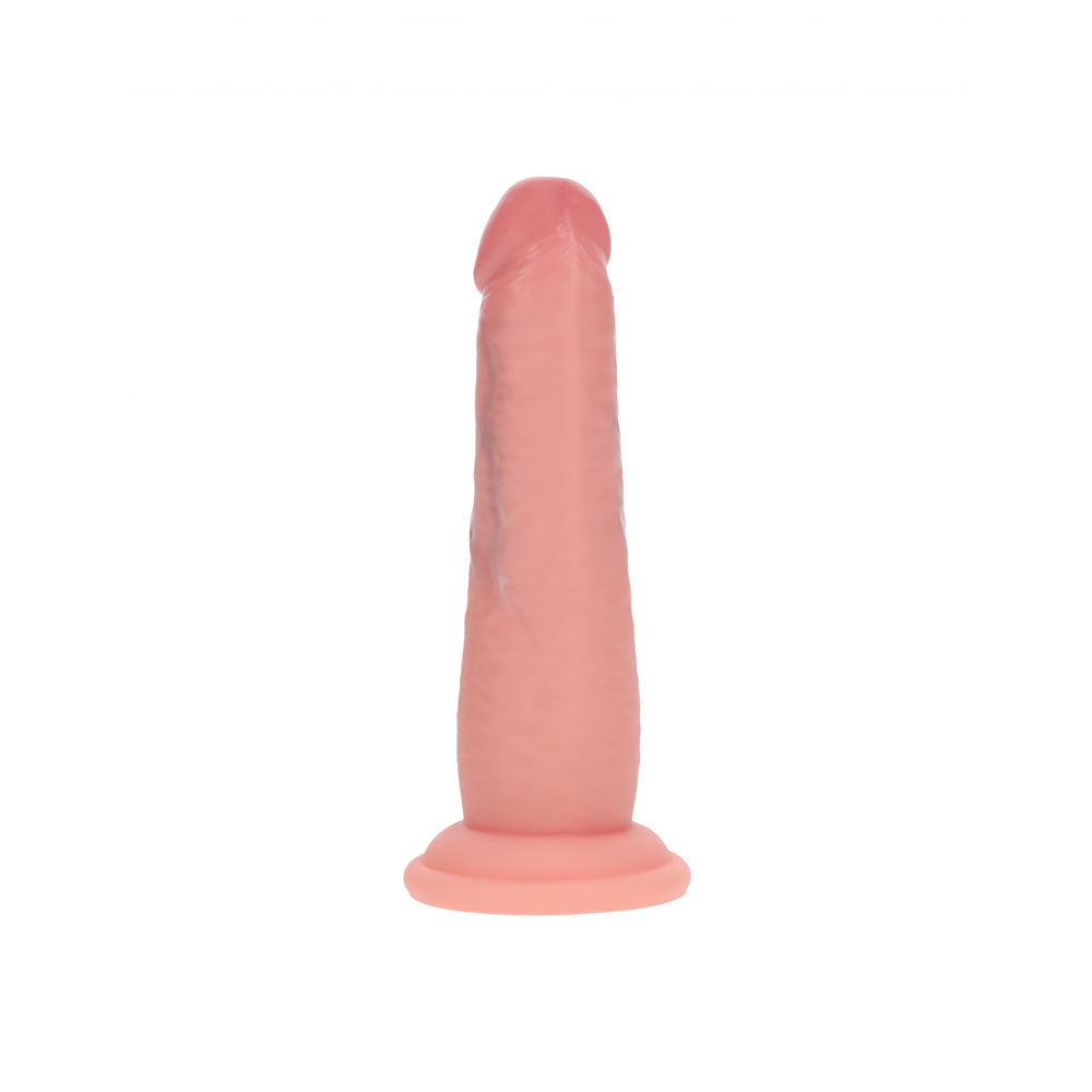 REALROCK Dual Density 6 Sliding Skin Silicone Dildo - Flesh - Flesh 15.2 cm Sliding Skin Dildo - REA224FLE