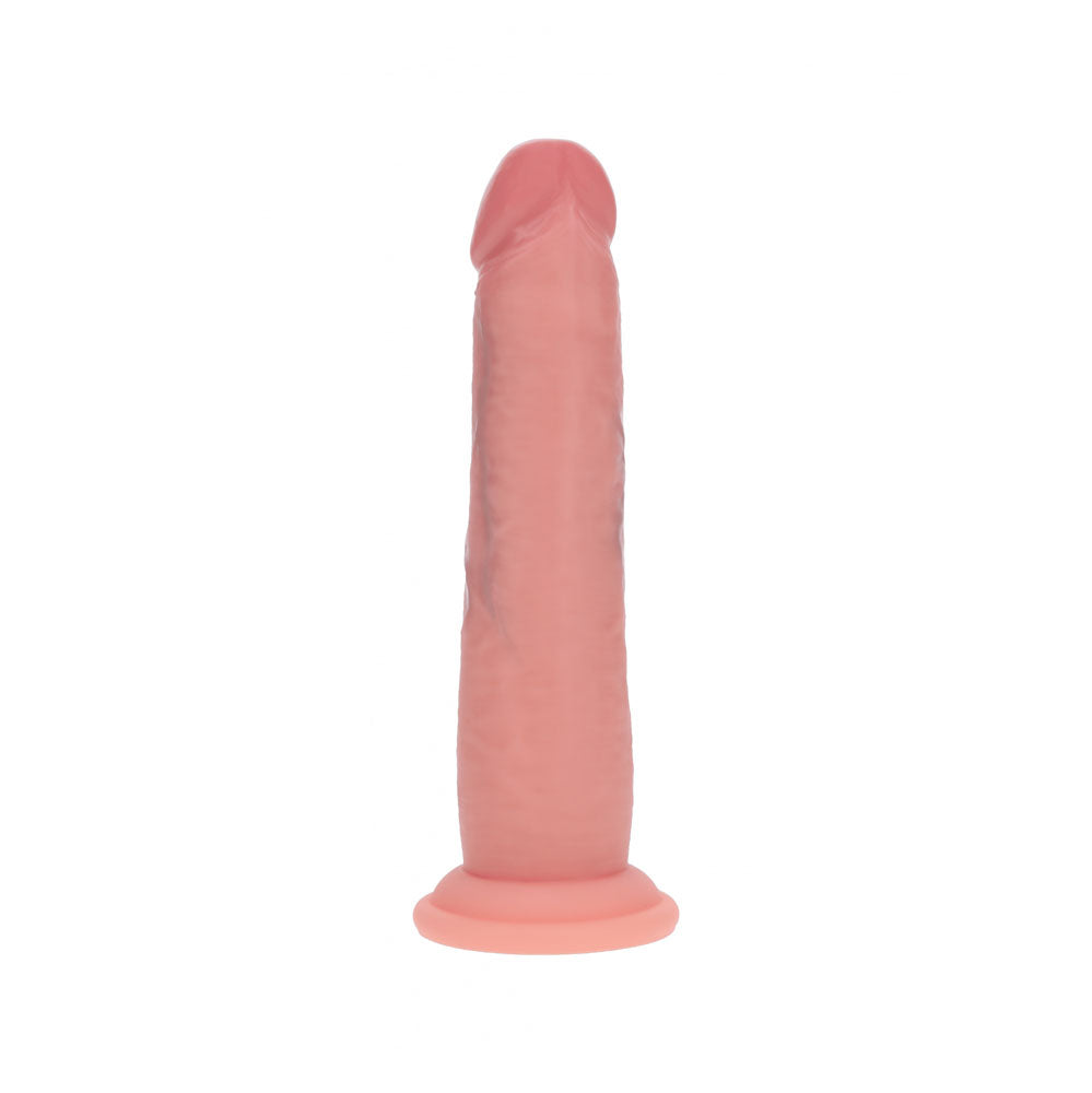 REALROCK Dual Density 7 Sliding Skin Silicone Dildo - Flesh - Flesh 15.2 cm Sliding Skin Dildo - REA225FLE
