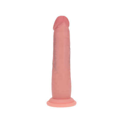 REALROCK Dual Density 7 Sliding Skin Silicone Dildo - Flesh - Flesh 15.2 cm Sliding Skin Dildo - REA225FLE