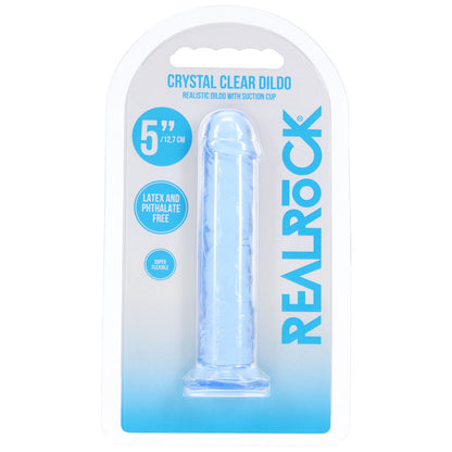 REALROCK Realistic 5 Dildo - Blue - Blue 12.7 cm Dildo - REA227BLU