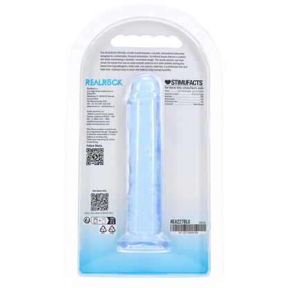 REALROCK Realistic 5 Dildo - Blue - Blue 12.7 cm Dildo - REA227BLU