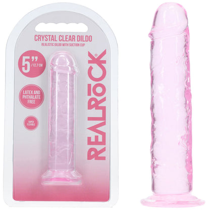 REALROCK Realistic 5 Dildo - Pink - Pink 12.7 cm Dildo - REA227PNK