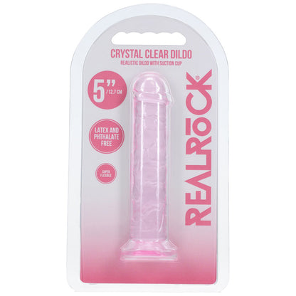 REALROCK Realistic 5 Dildo - Pink - Pink 12.7 cm Dildo - REA227PNK