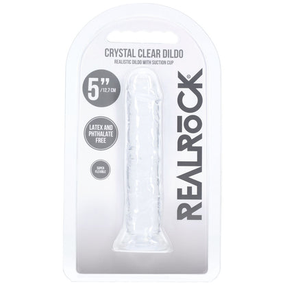 REALROCK Realistic 5 Dildo - Clear - Clear 12.7 cm Dildo - REA227TRA
